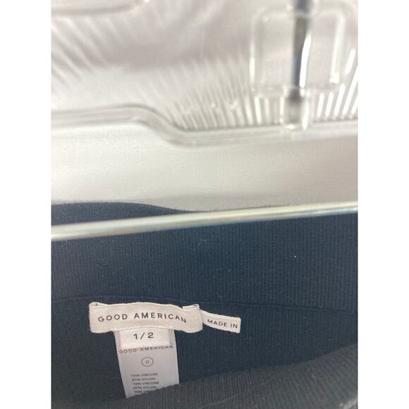 NWT Good American Ribbed Midi Fitted Skirt size 0 / xs - Picture 2 of 4